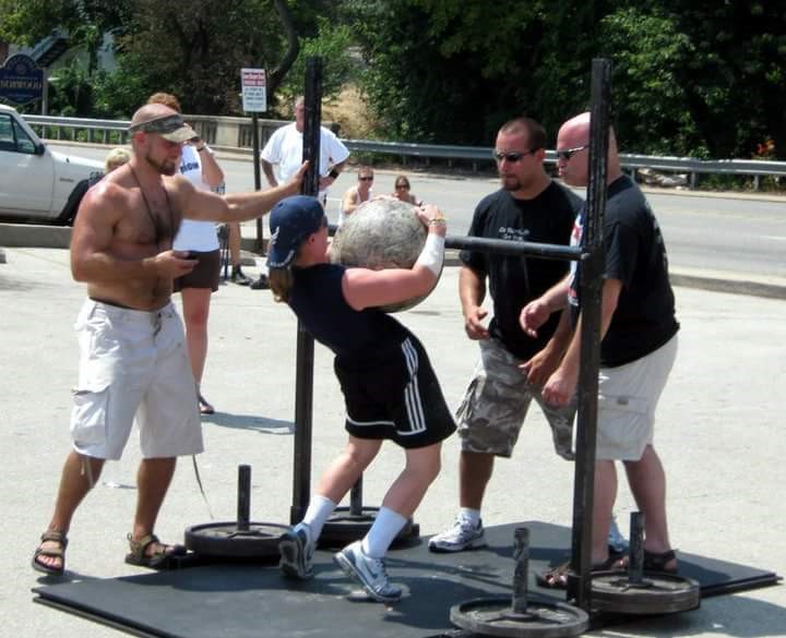 My first strongman competition when I couldn’t load a 135 lb stone.